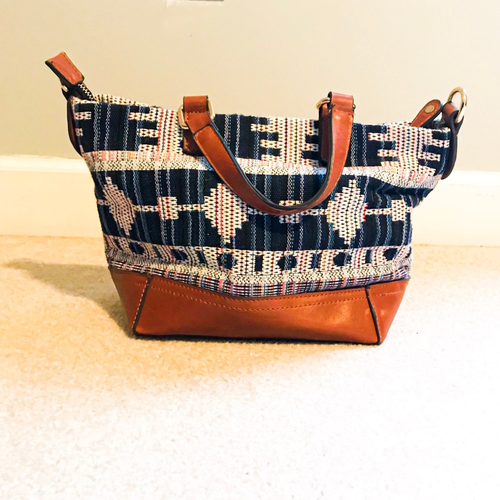Aztec print bag